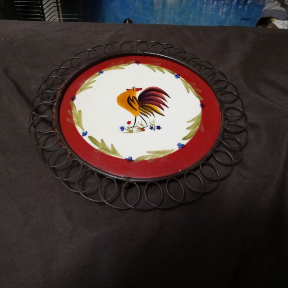 🍪🍲AVON TABLE ROOSTER COASTER🏤🐴 - Picture 3 of 11